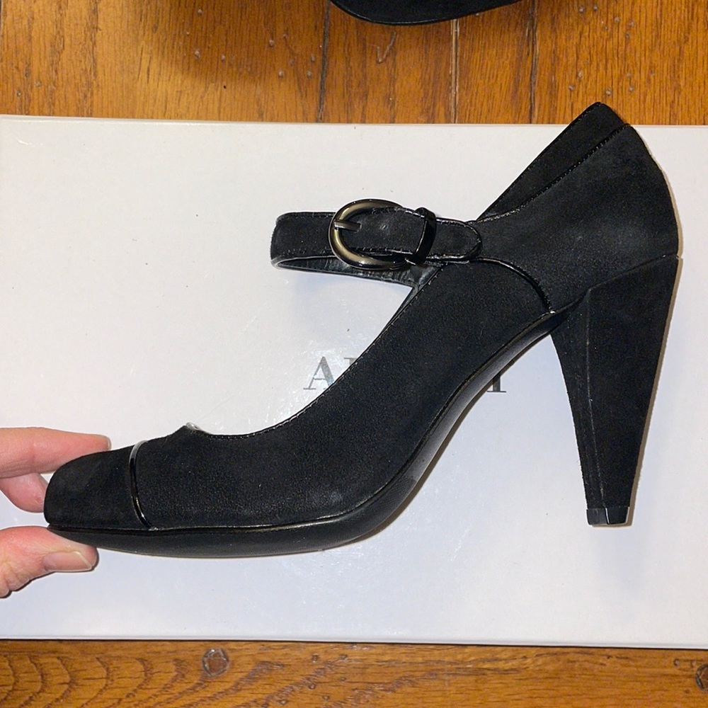 EUC Alfani Black Suede Heels